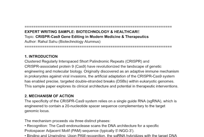 write biotechnology and medical SEO articles